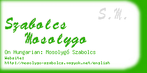 szabolcs mosolygo business card